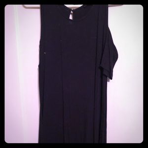 Cold shoulder swing dress